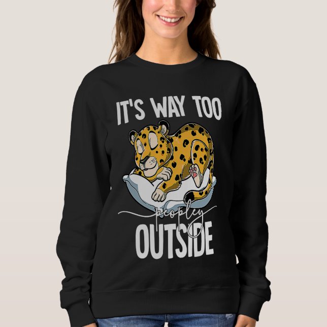 It's Way Too Peopley Outside T Shirt (Framsida)