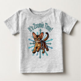 It's Zoomie Time Abyssinian Cat T Shirt