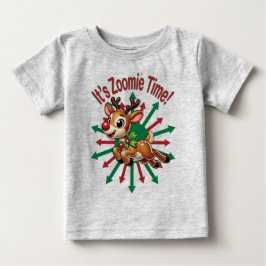 "It's Zoomie Time! Christmas Reindeer T Shirt