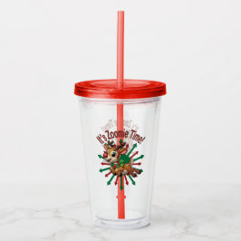 "It's Zoomie Time! Christmas Reindeer Take Away Mugg