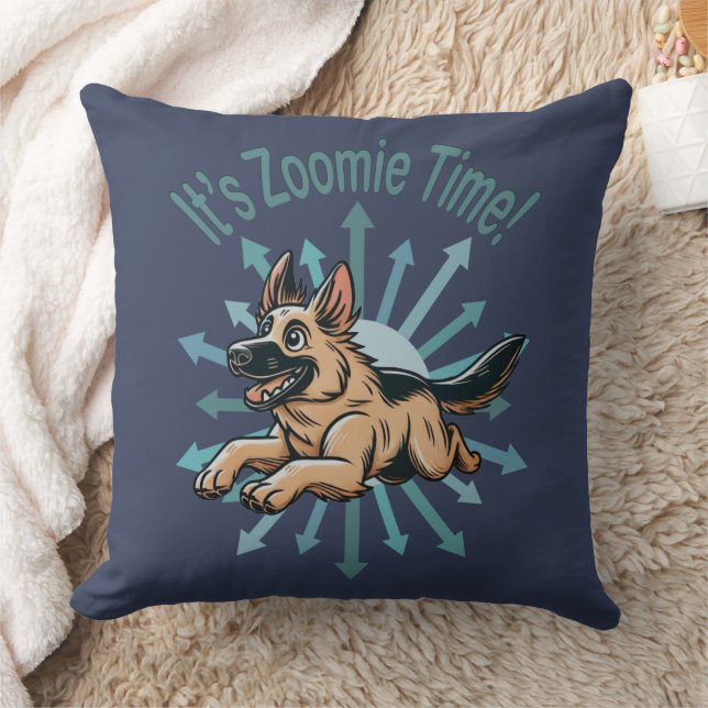 It's Zoomie Time Tysk Schäferhund Kudde (Filt)