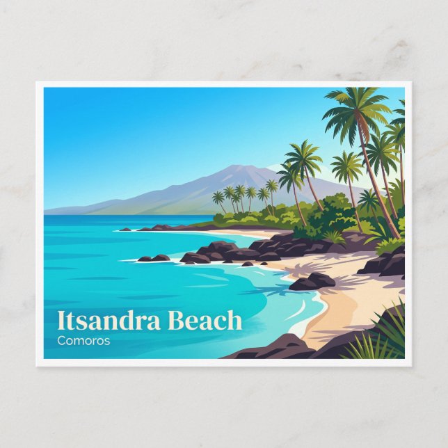 Itsandra Beach Moroni Komorerna Vykort (Framsida)