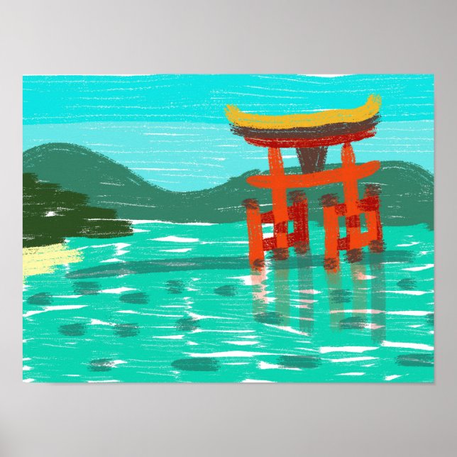 Itsukushima Shrine Poster (Framsidan)