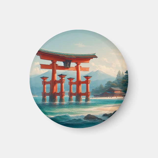 Itsukushima Torii, Itsukushima-jinja, Miyajima Magnet (Framsidan)