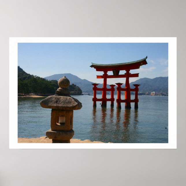 itsukushima torii japan poster (Framsidan)