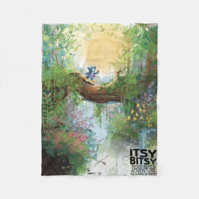 Itsy Bitsy Nalle Willie Fleecefilt (Framsidan)