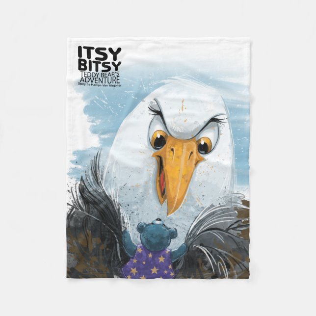 Itsy Bitsy Nalle Willie Fleecefilt (Framsidan)