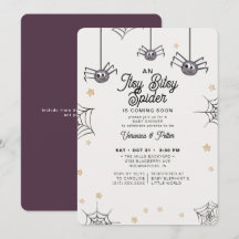 Itsy Bitsy Spider Girl Halloween Baby Shower