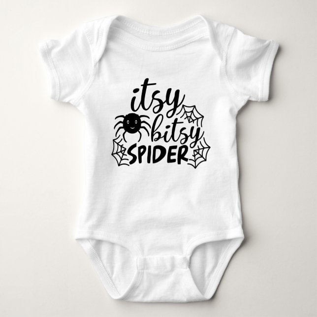 Itsy Bitsy Spider Halloween T Shirt (Framsida)
