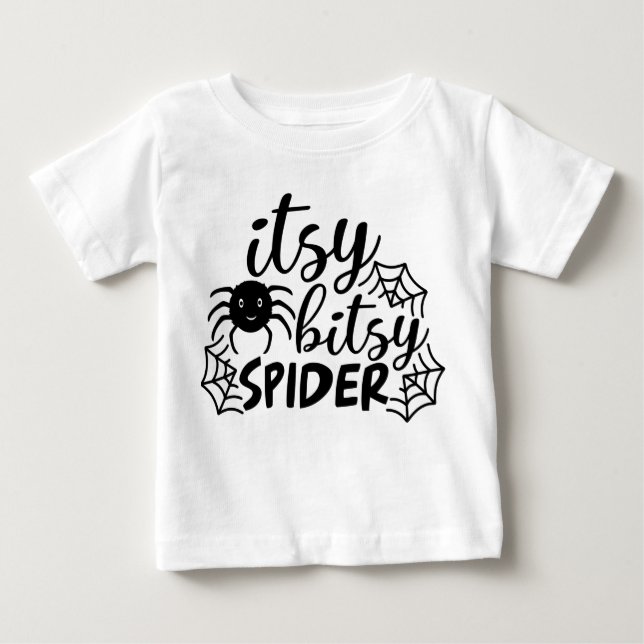 Itsy Bitsy Spider Halloween T Shirt (Framsida)