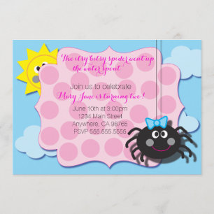 Itsy Bitsy Spider Inbjudan