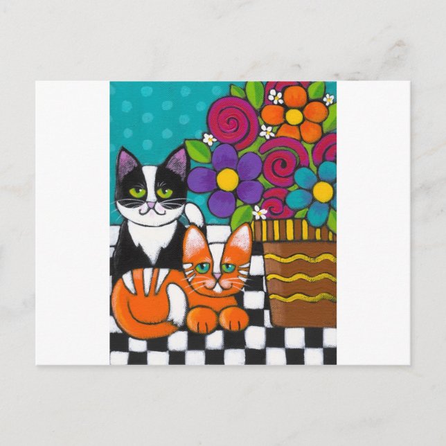 Itty Bitty Kattunge Vykort (Framsida)