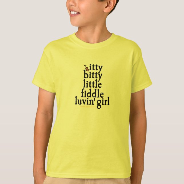 itty bitty lite lurendrejeriluvinflicka t shirt (Framsida)
