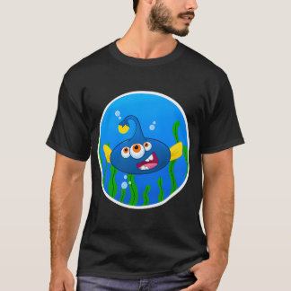 Itty Bitty Monsters - Blå Marulk Guy T Shirt