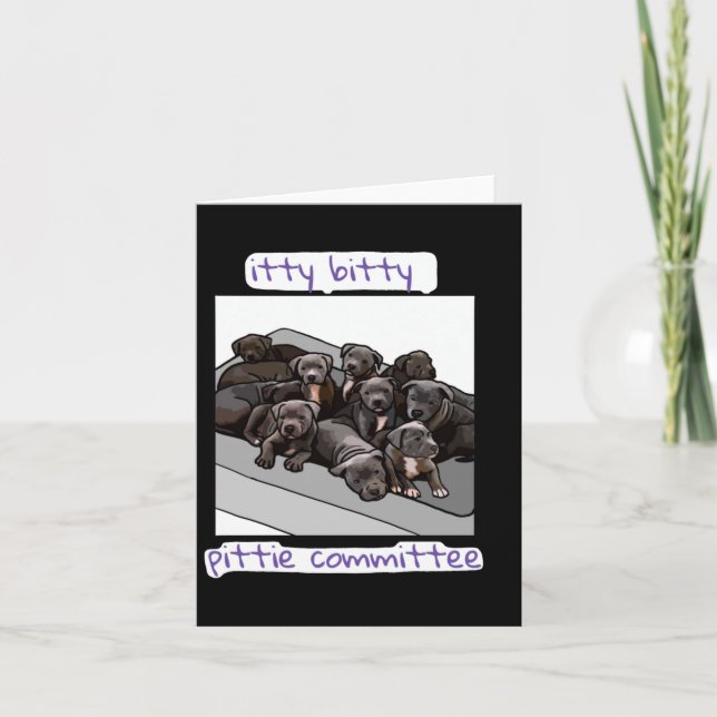 Itty Bitty Pittie-kommittén  Kort (Framsida)