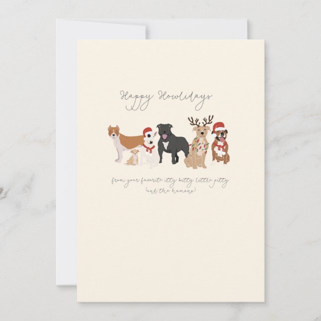 Itty Bitty Pitty-kort Julkort (Framsida)