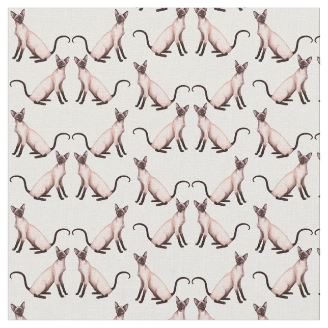 Itty Bitty Siamese kattungetyg Tyg (Närbild)