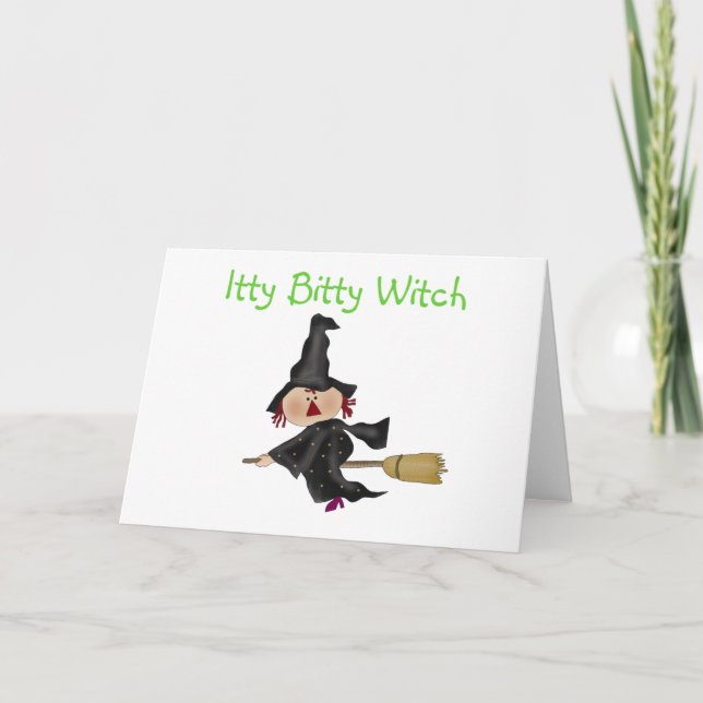 Itty Bitty Witch Tshirts och Gifts Kort (Framsida)