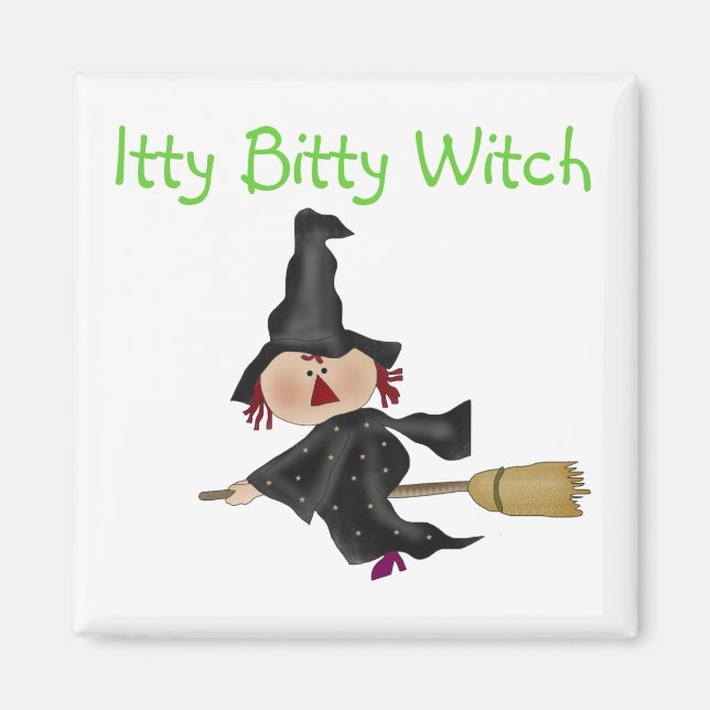 Itty Bitty Witch Tshirts och Gifts Magnet (Framsidan)