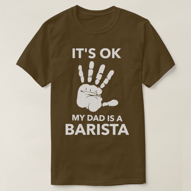 ITx27S MY PAPPA ÄR EN BARISTA T Shirt (Design framsida)