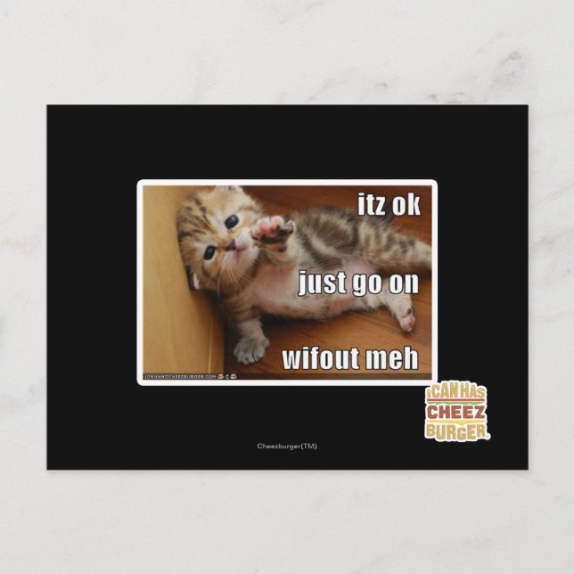 Itz ok, fortsätt bara utan meh vykort (Framsida)