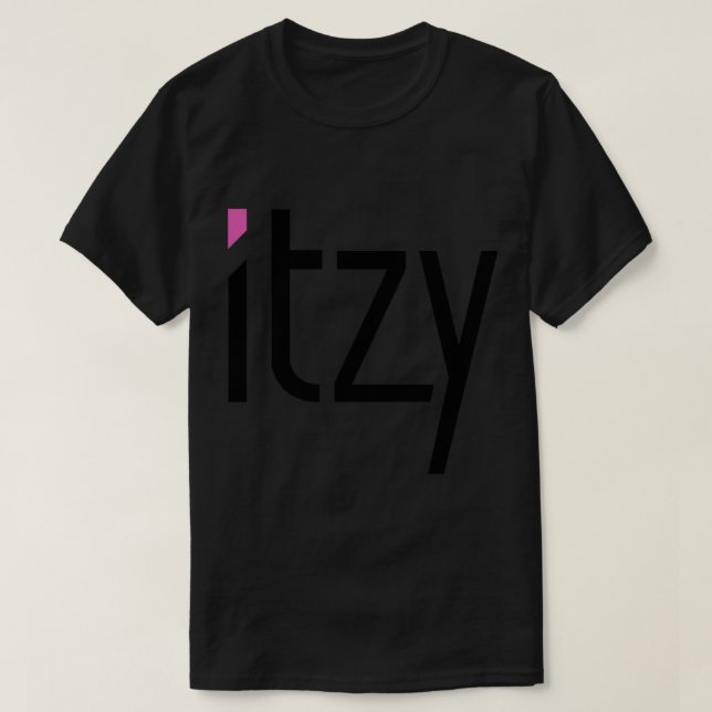 itzy logotyp Sticker T Shirt (Design framsida)