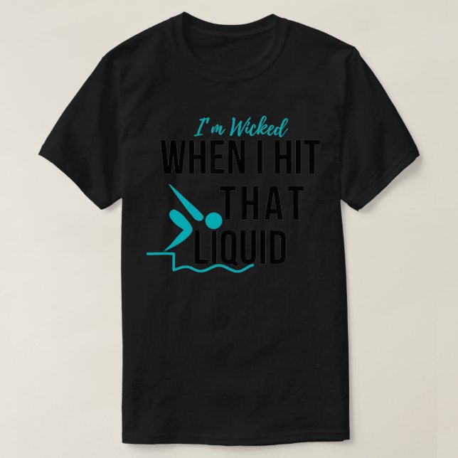 Iu2019m gick sönder när jag Slått den flytande Swi T Shirt (Design framsida)