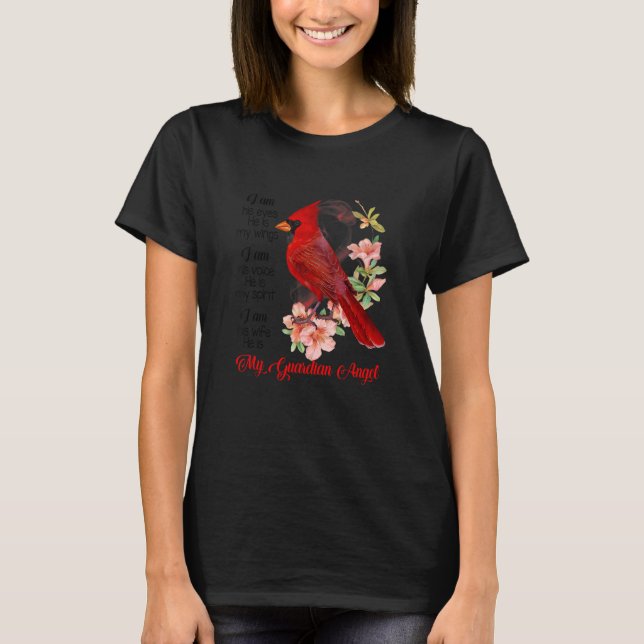 Iu2019m Hans fru är min Guardian Angel Make m T Shirt (Framsida)