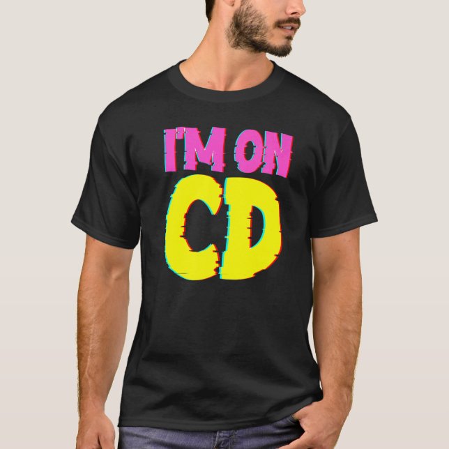 Iu2019m On CD Cooldown Gamer Terminology Vaporwave T Shirt (Framsida)