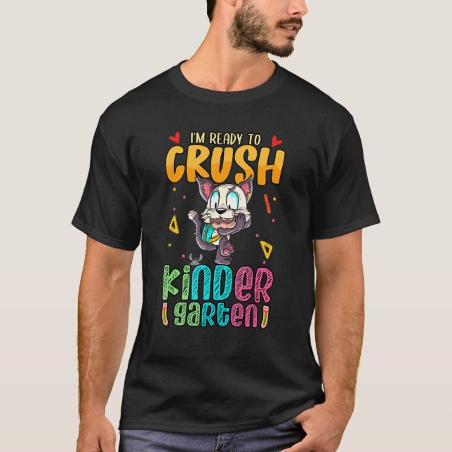 Iu2019m-Redo för att krossa Kindergarten Cat Kids T Shirt (Framsida)