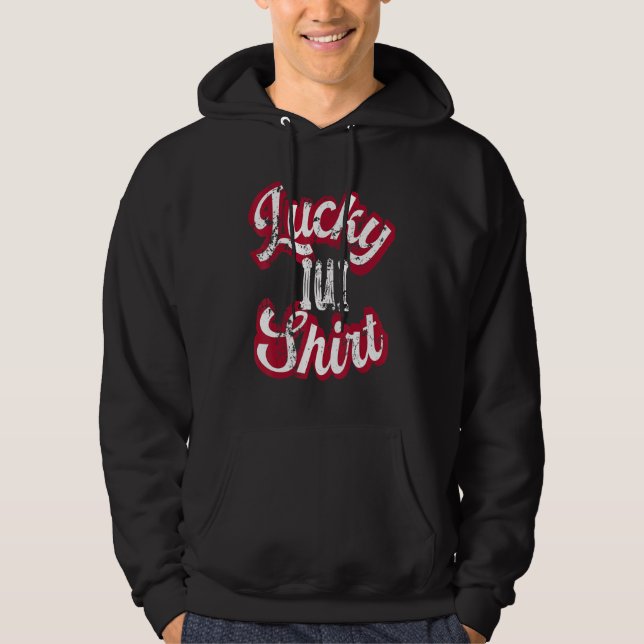 IUI Mamma överföringsdag Retro Lucky IUI för kvinn Hoodie (Framsida)