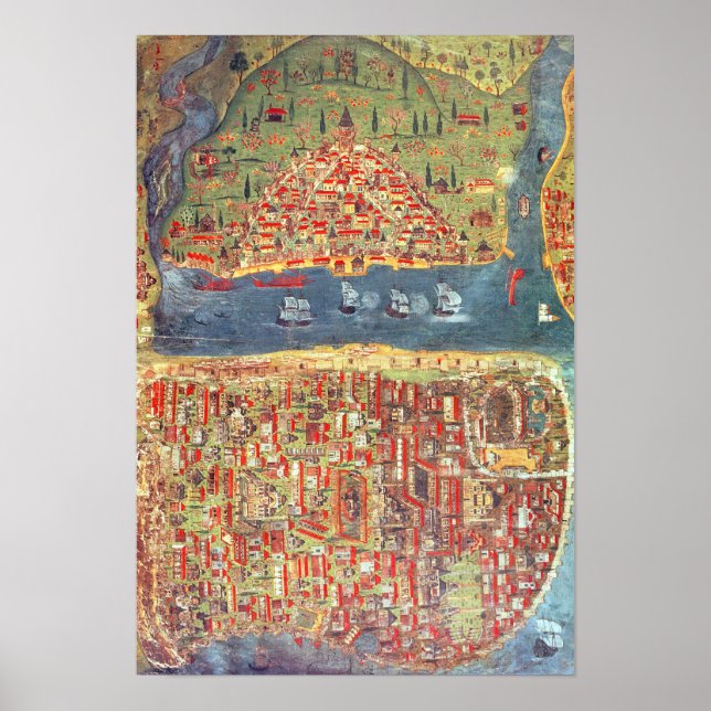 IUK T.5964 View of Istanbul Poster (Framsidan)