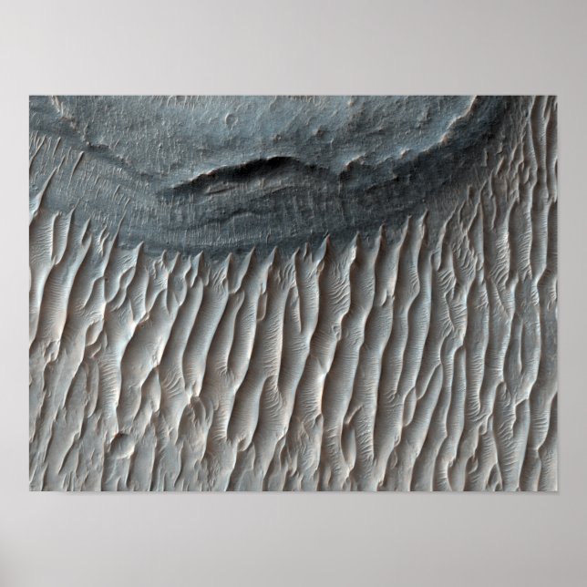 Ius Chasma, en stor kanyon på Mars Poster (Framsidan)