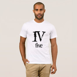 IV 5 roman nummer Tee