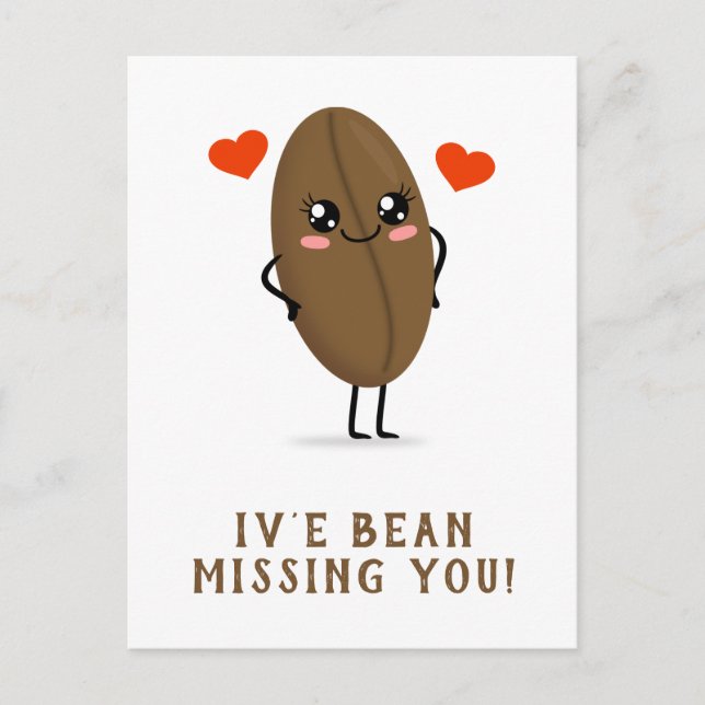 iv bönan saknas dig vykort (Framsida)