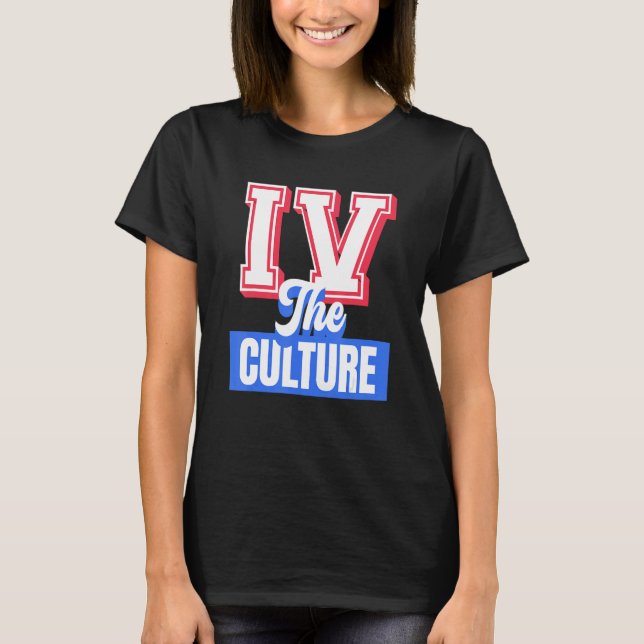 Iv Culture Black Girl Melanin Women Men Afro Ameri T Shirt (Framsida)