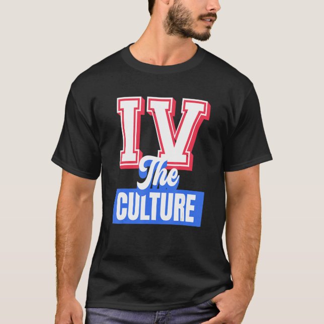 Iv Culture Black Girl Melanin Women Men Afro Ameri T Shirt (Framsida)