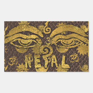 IV - NEPAL REKTANGULÄRT KLISTERMÄRKE