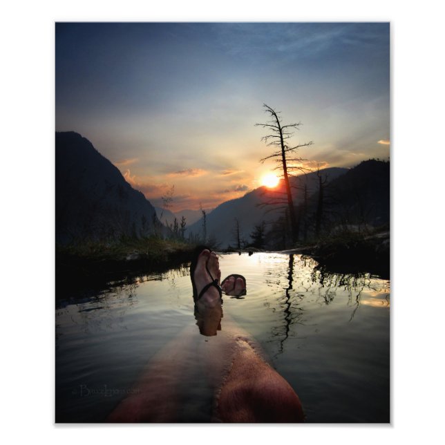 Iva Bell Hett Vår Sunset Ansel Adams Wilderness Fototryck (Framsidan)