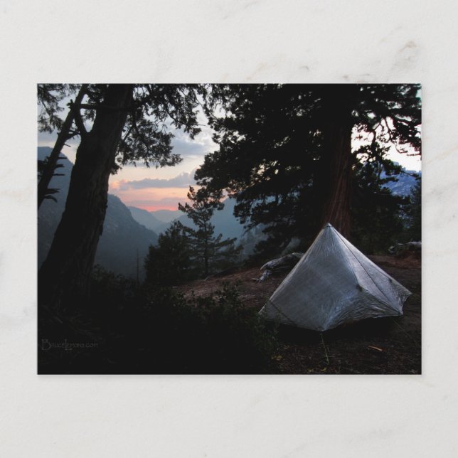 Iva Bell Hett Vår Sunset Ansel Adams Wilderness Vykort (Framsida)