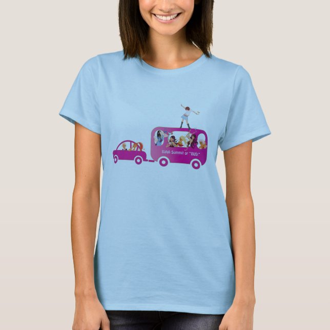 IVAA-toppmöte på bussen T-shirt (Framsida)