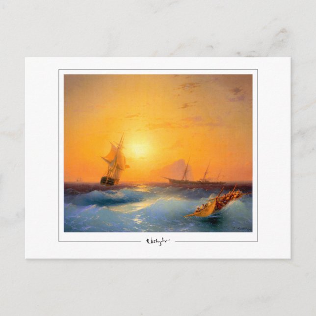 Ivan Aivazovsky #168 - Fin Art Postcard Vykort (Framsida)