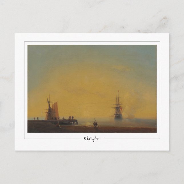 Ivan Aivazovsky #570 - Finkonstkort Vykort (Framsida)