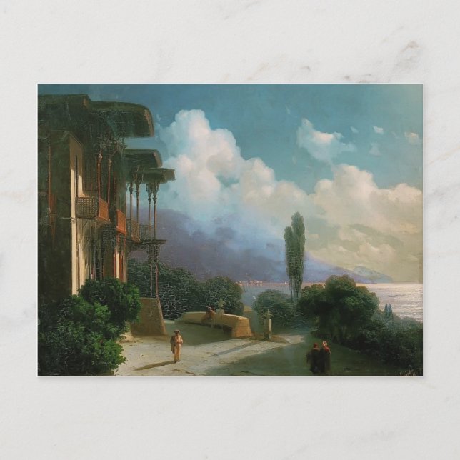 Ivan Aivazovsky- Night nära Yalta Vykort (Framsida)