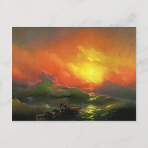 Ivan Aivazovsky- nionde vågen Vykort