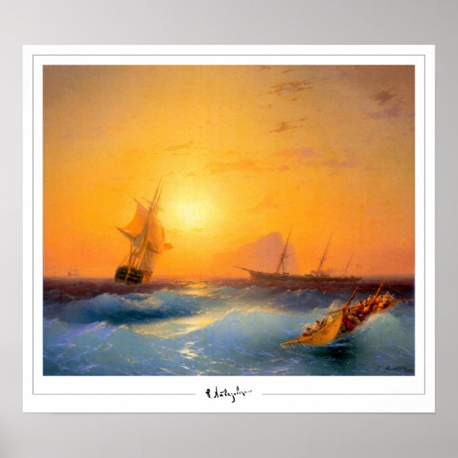 Ivan Aivazovsky Zedign Art Poster #168 (Framsidan)