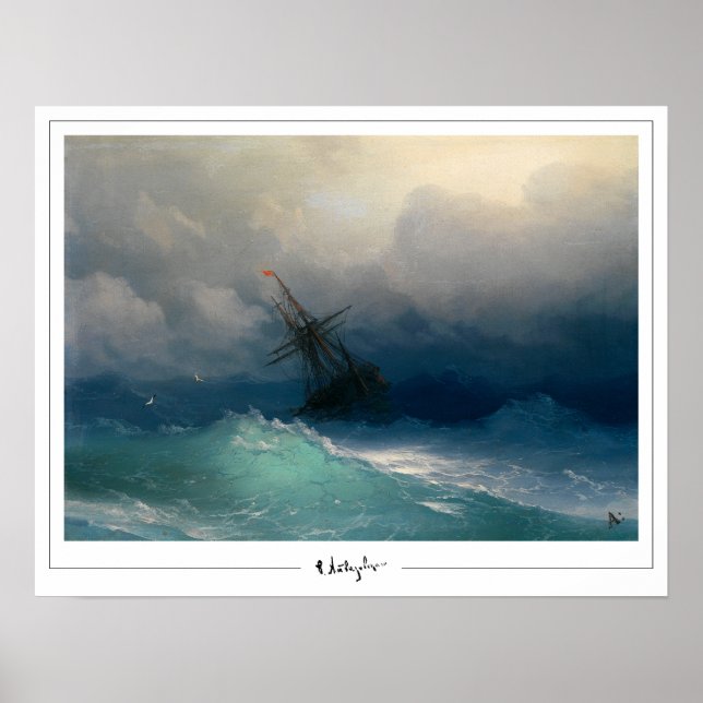 Ivan Aivazovsky Zedign Art Poster #405 (Framsidan)