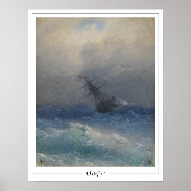 Ivan Aivazovsky Zedign Art Poster #470 (Framsidan)