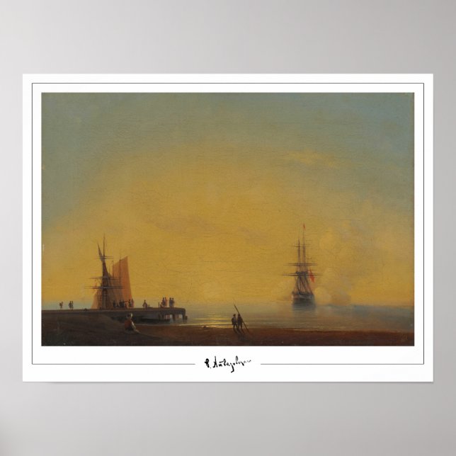 Ivan Aivazovsky Zedign Art Poster #570 (Framsidan)