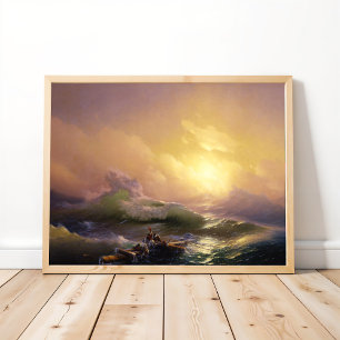 Ivan Aivazovskys nionde våg Poster